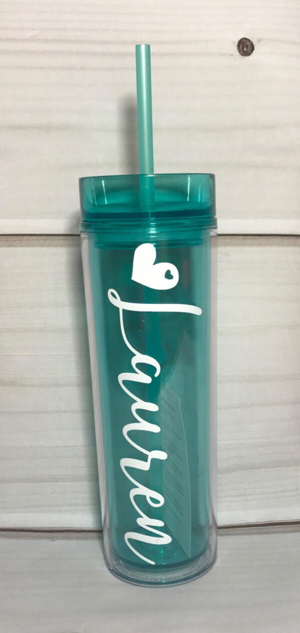 cricut class beginner vinyl name decal class on tumbler