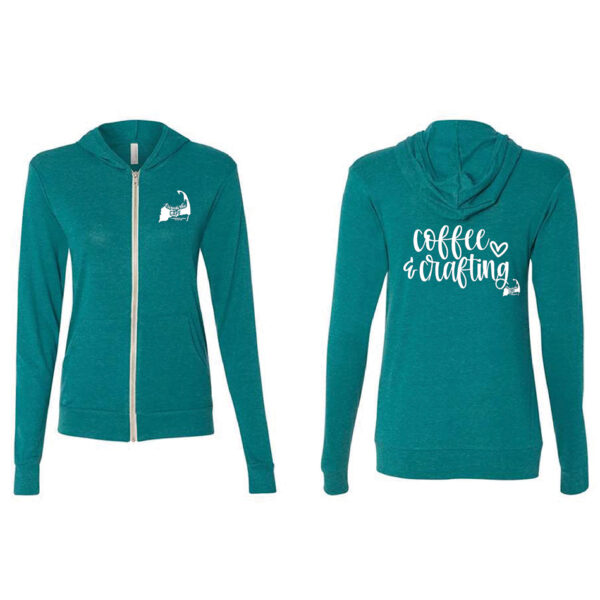 Coffee & Crafting, Zip Hoodie