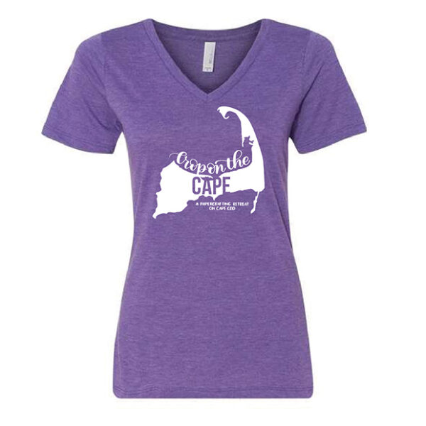 Crop on the Cape, V-Neck Tee